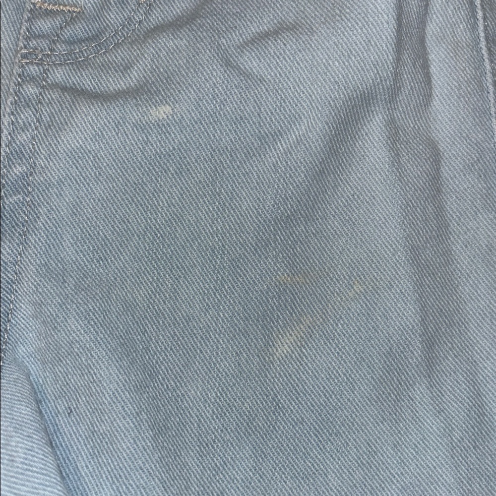 Kensie Light Wash Denim Jean fringe Shorts size 8/29 - Picture 9 of 9